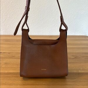 Cuyana Mini Double Loop Bag in Tan